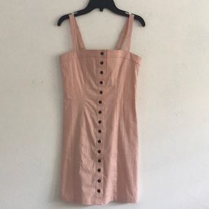 Forever 21 pink button down mini dress